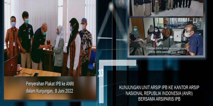 Kunjungan Unit Arsip IPB ke kantor Arsip Nasional Republik Indonesia (ANRI) bersama Arsiparis IPB