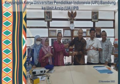 Kunjungan Kerja Universitas Pendidikan Indonesia (UPI) Bandung ke Unit Arsip (UA) IPB